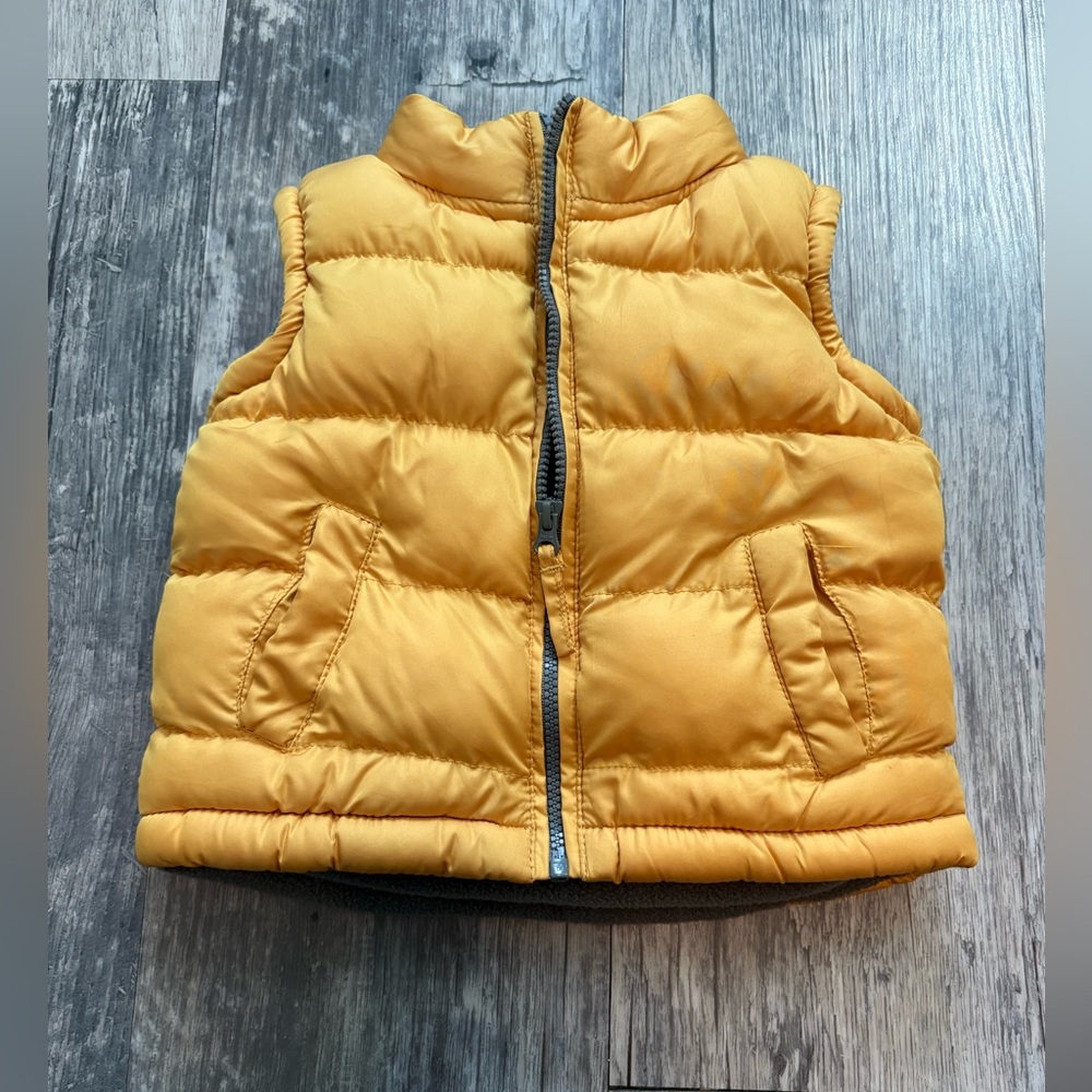 Golden Yellow infant Puffer Vest
